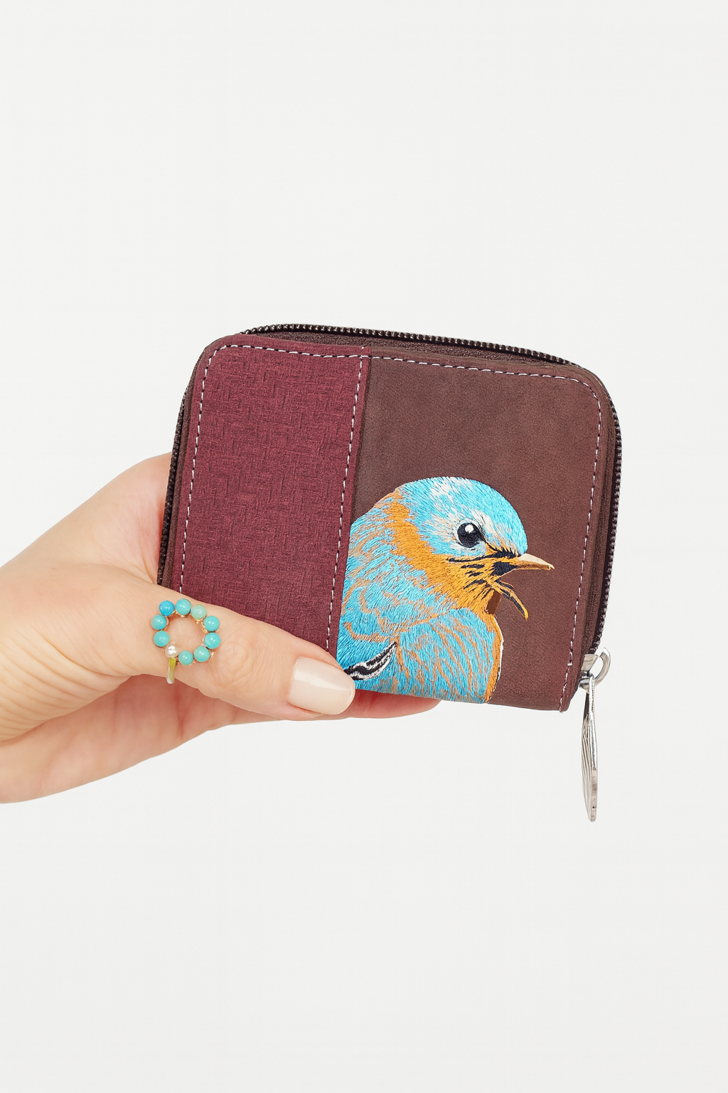 Blauwe vogel portemonnee6