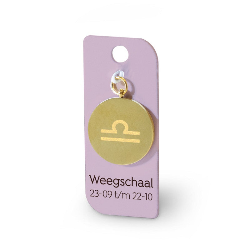 Gouden Charm - Weegschaal