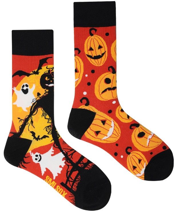 Pompoen en spookjes sokken