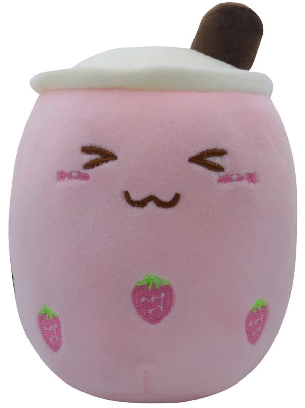 Roze bubbelthee knuffel