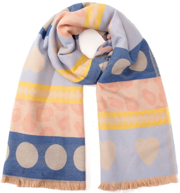 Sjaal Leopard Hearts