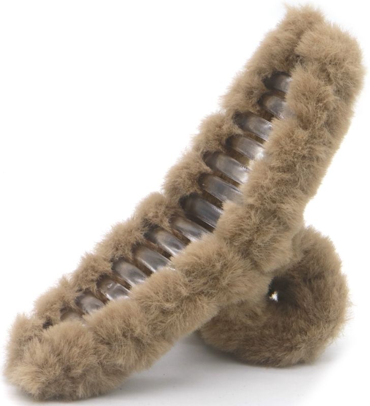 Zachte bruine haarklem1