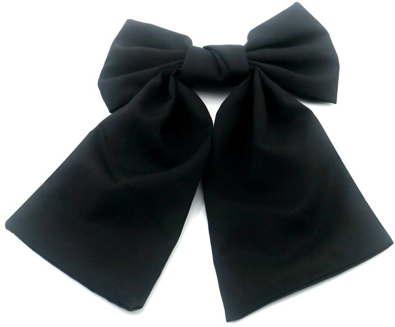 Zwarte strik haarspeld