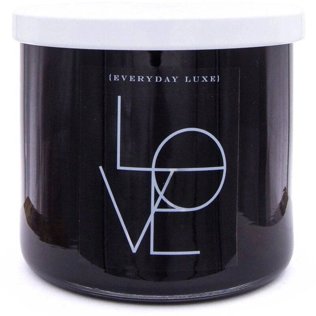 Soja geurkaars zwart Colonial Candle - Love Liefde