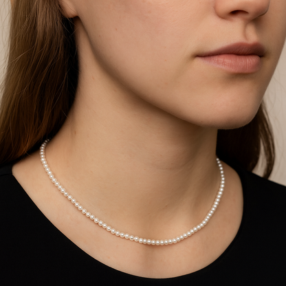 Witte parel ketting