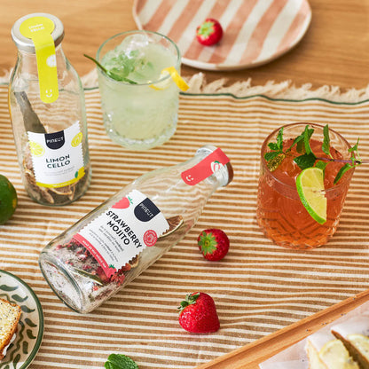 Pineut Coctail Aardbei Cadeaupakket Mojito & Limoncello