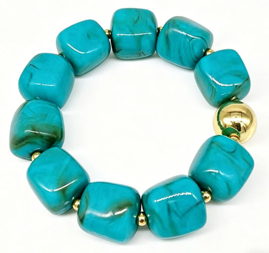 Blauwekralenarmband