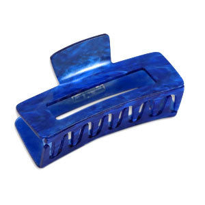 Cobalt blauwe marmer haarklem