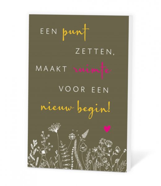 Zaadje in een kaartje