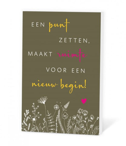 Zaadje in een kaartje