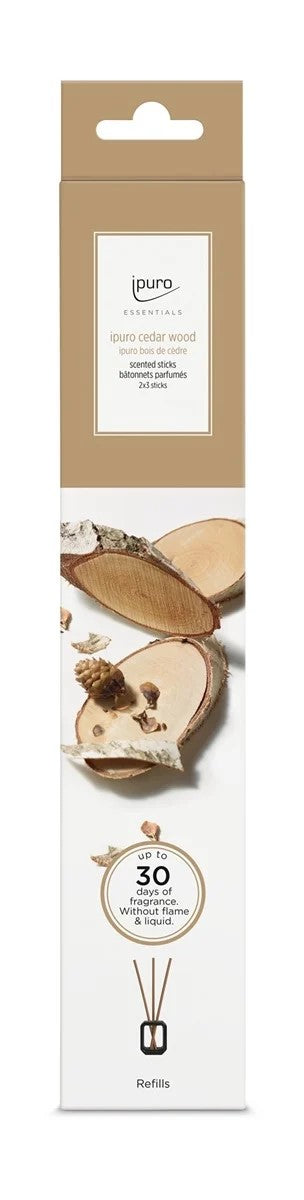 iPuro Essentials Scented Stick Cedar wood 6st