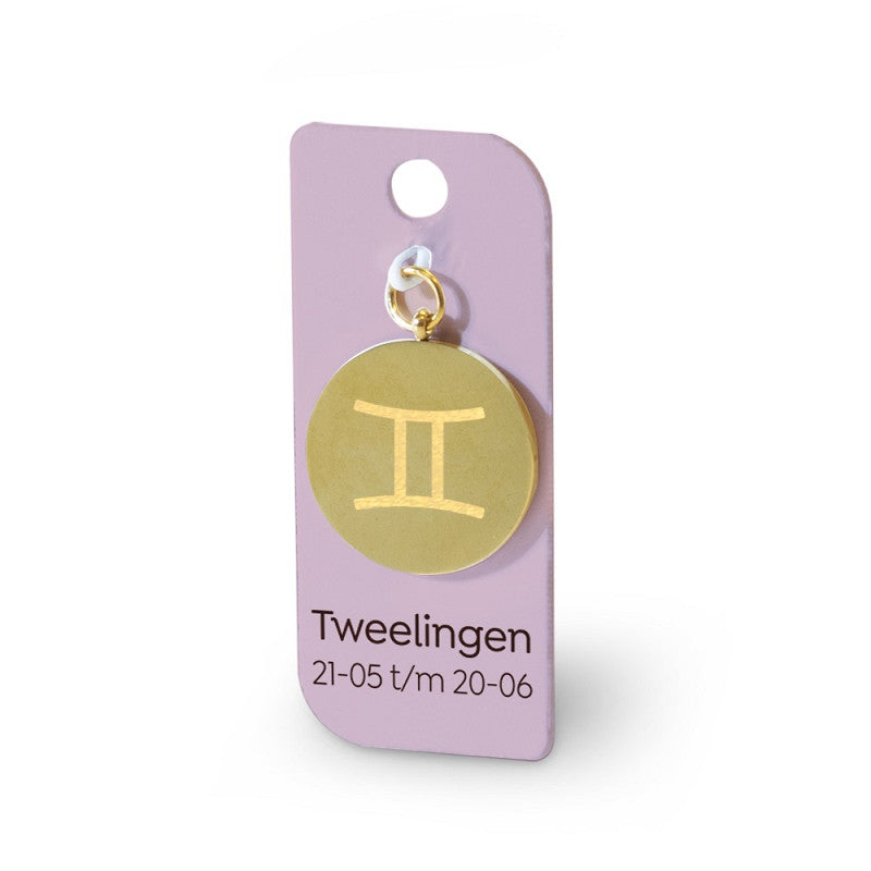 Gouden Charm - Tweelingen