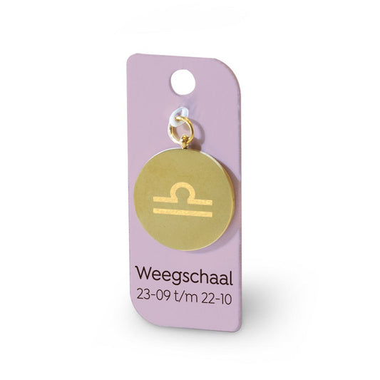 Gouden Charm - Weegschaal