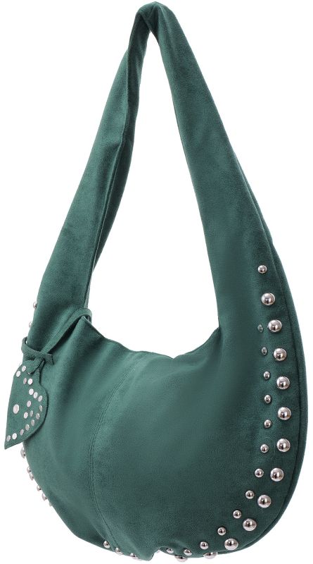 Groenesuedelookhandtasmetstuds2