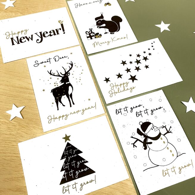 BLOOM your message Kerstkaart - bloeikaart
