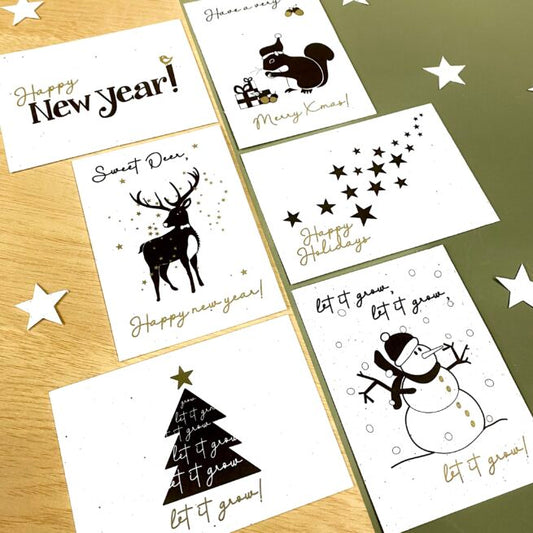 BLOOM your message Kerstkaart - bloeikaart