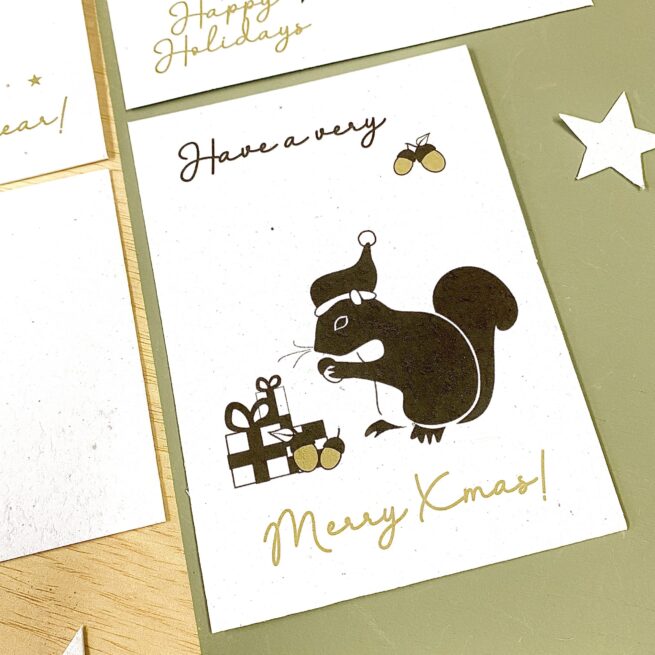 BLOOM your message Kerstkaart - bloeikaart