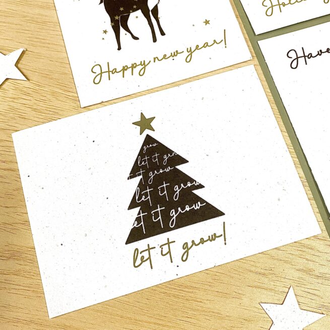 BLOOM your message Kerstkaart - bloeikaart