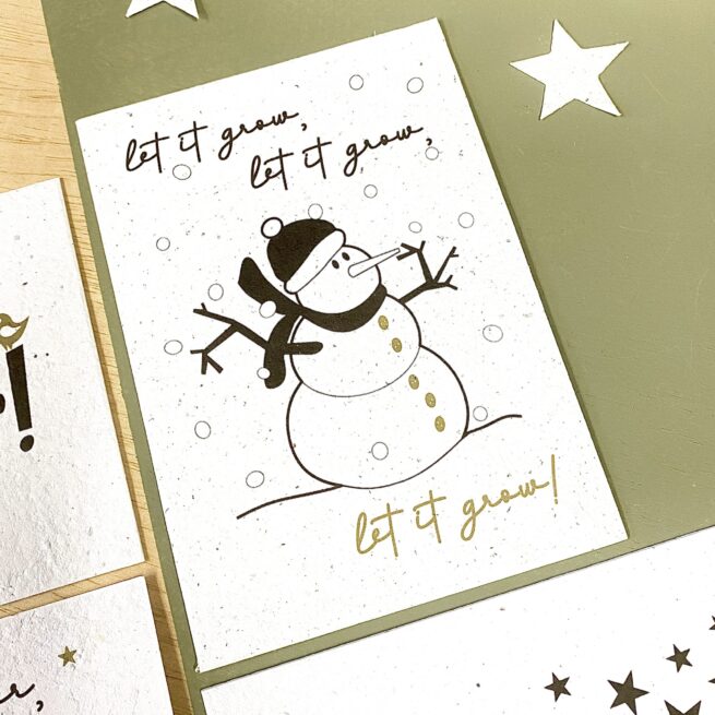 BLOOM your message Kerstkaart - bloeikaart
