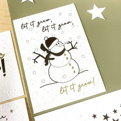 BLOOM your message Kerstkaart - bloeikaart