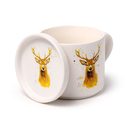Jan Pashley Wild Hert Porselein Mok & Onderzetter Set2