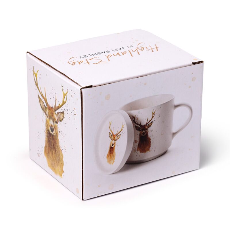 Jan Pashley Wild Hert Porselein Mok & Onderzetter Set5