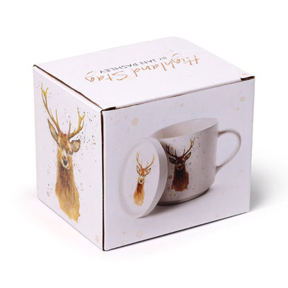 Jan Pashley Wild Hert Porselein Mok & Onderzetter Set5
