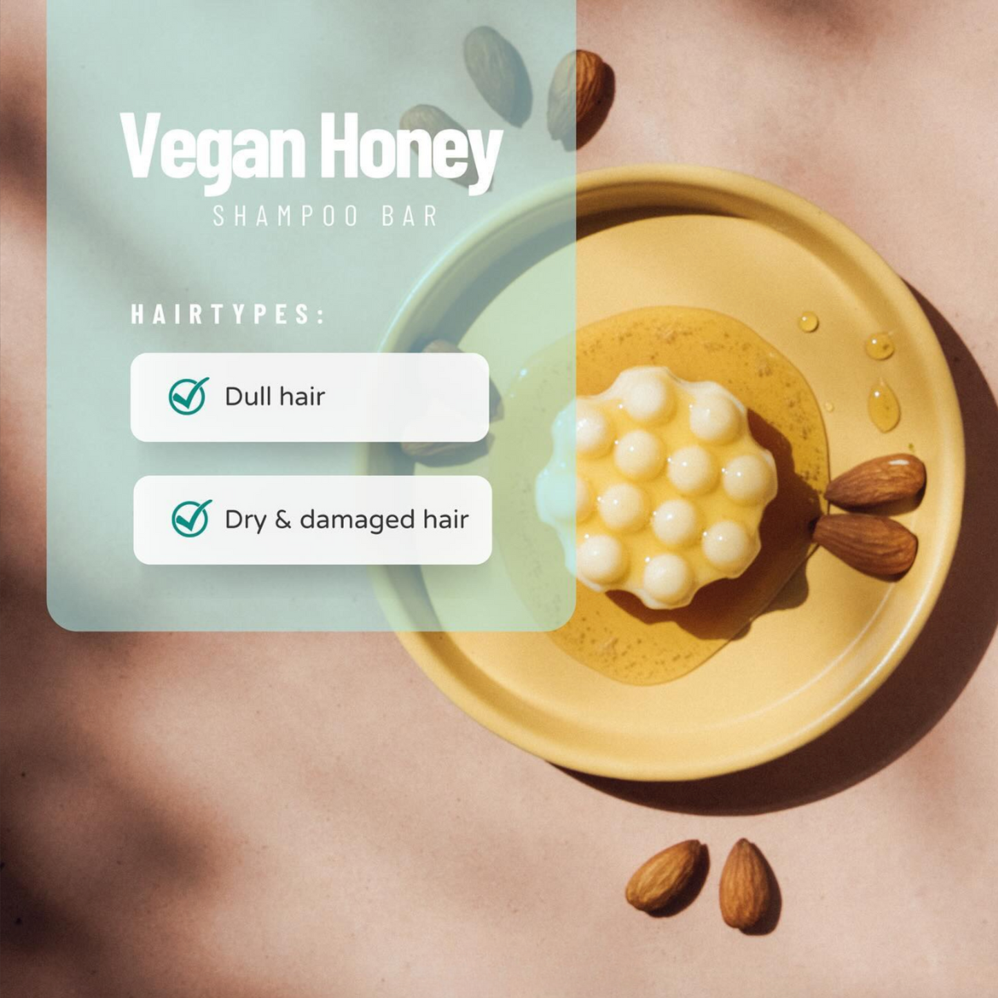 Wondr Shampoo bar HAARHERSTEL | Vegan honey