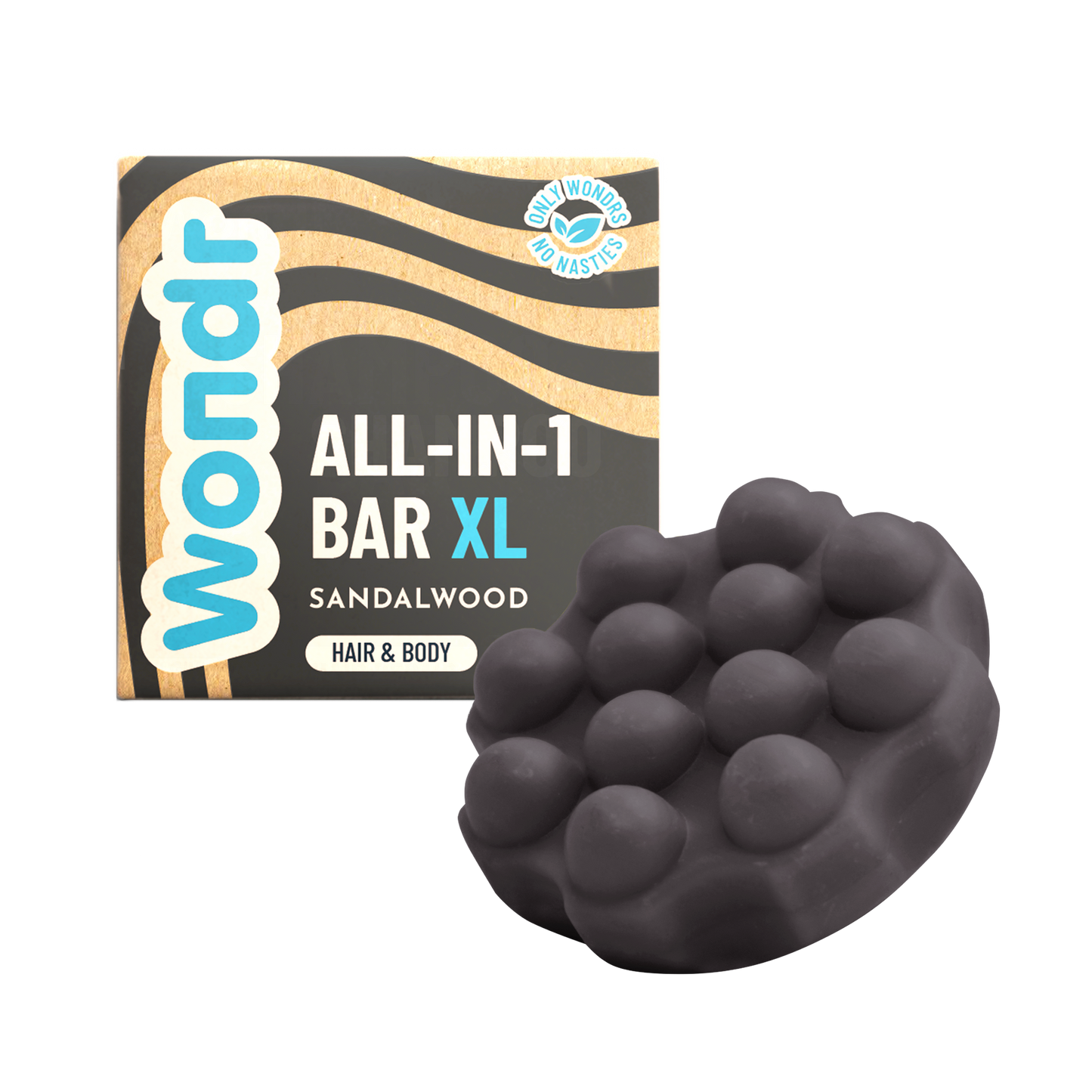 Wondr All-In-1 Bar XL HAAR & LICHAAM | Sandalwood