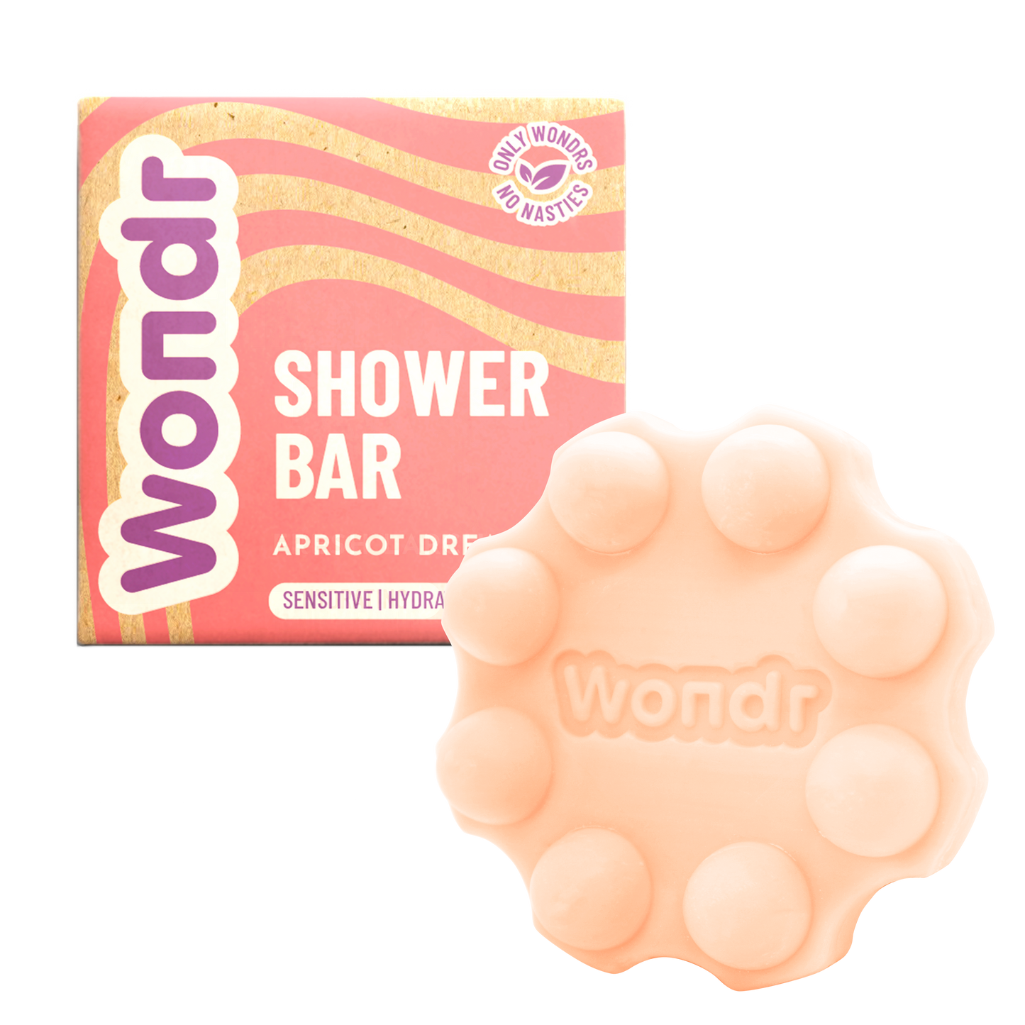 Wondr Shower bar GEVOELIG | Apricot dreams