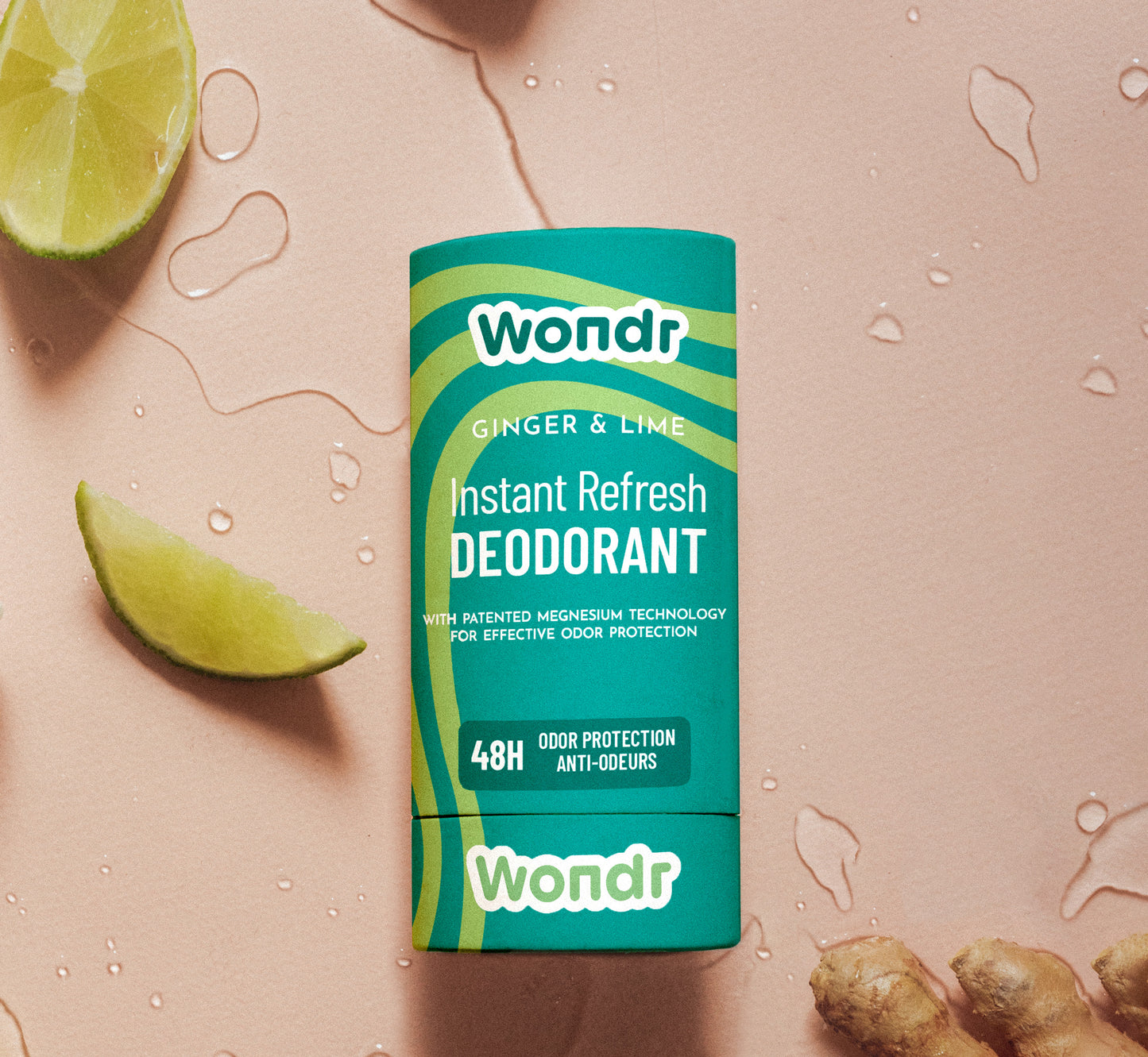 Wondr Deodorant GINGER & LIME | Instant refresh