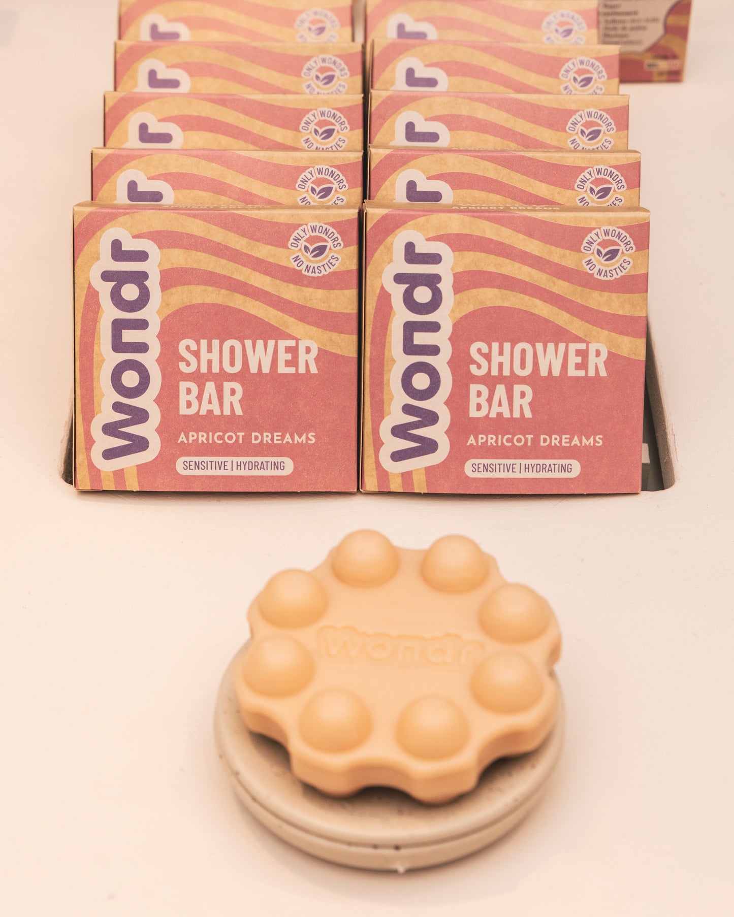 Wondr Shower bar GEVOELIG | Apricot dreams