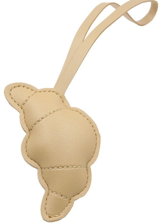 PUbeigecroissantsleutelhanger