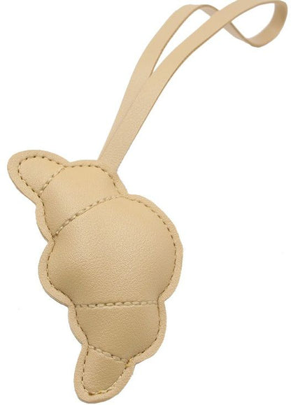 PUbeigecroissantsleutelhanger