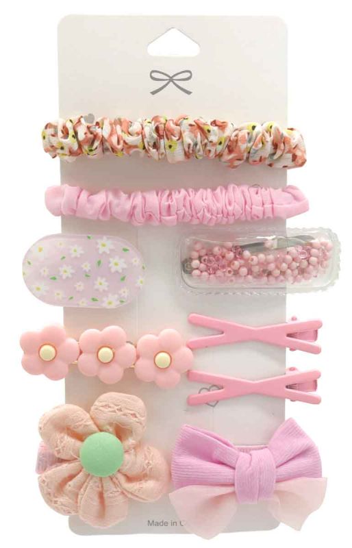 Roze kinder haarset1