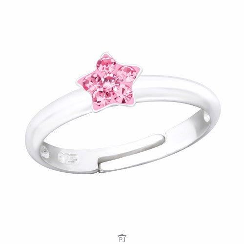 Roze ster ring