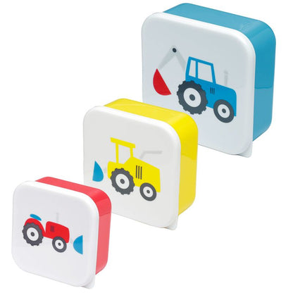 Set of 3 Lunch Box Snack Pots M/L/XL - Tractortjes