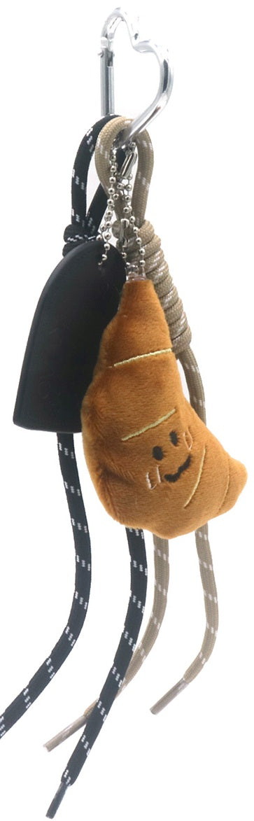 Sleutelhanger voor aan tas met croissanthanger