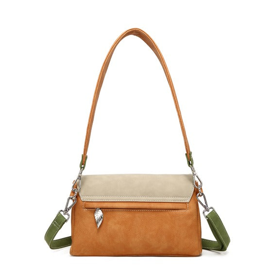 Twiggle oranje en beige schoudertas/clutch3