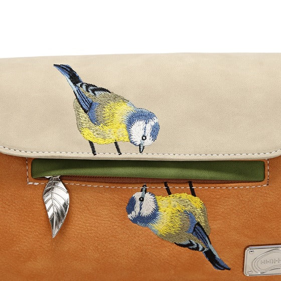 Twiggle oranje en beige schoudertas/clutch5