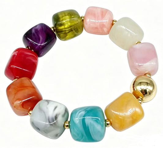 Veelkleurigekralenarmband