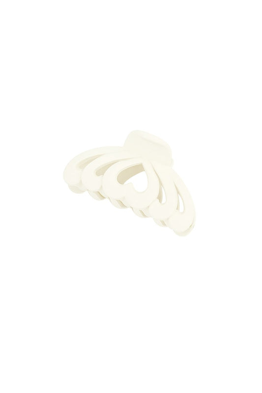 Witte hart haarklem
