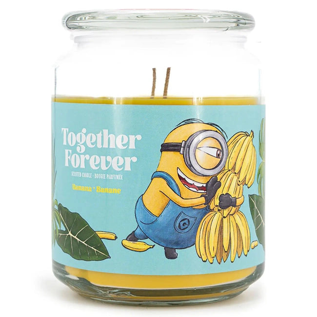 Minions Together Forever geurkaars in glas 510 g - Banana